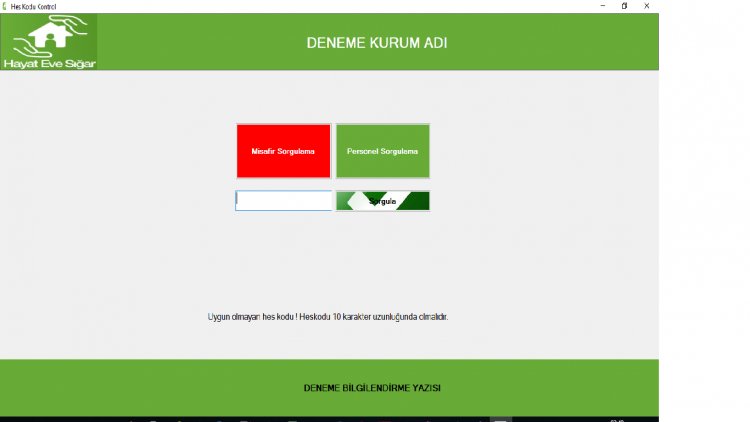 Hes Kodu Sorgulama Yazılımı