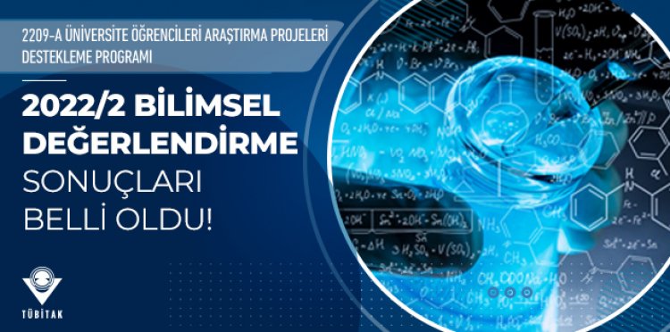 Üniversite Öğrencileri Araştırma Projeleri Destekleme Programı 2022/2 Dönemi Bilimsel Değerlendirme Sonuçları Belli Oldu