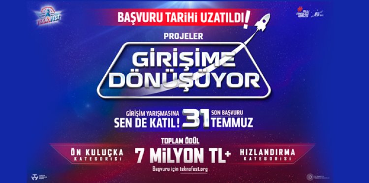 TEKNOFEST Girişim Yarışması Başvuru Süreci 31 Temmuz’a Kadar Uzatıldı!