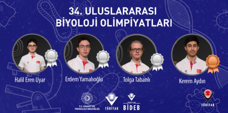 34. Uluslararası Biyoloji Olimpiyatı’ndan Madalyalarla Dönüyoruz!