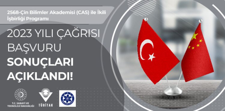 2568-TÜBİTAK - Çin Bilimler Akademisi (CAS) İkili İşbirliği Programı 2023 Yılı Çağrısı Başvuru Sonuçları Açıklandı!